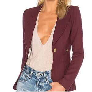 NWT Smythe Classic Duchess Blazer in Plum.  SZ 6